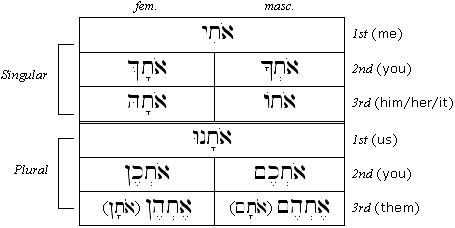 Object Pronoun Paradigm